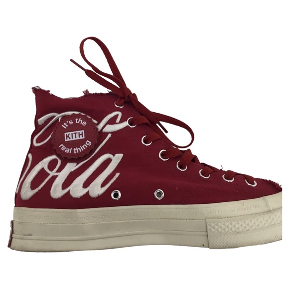 RARE Converse x Coca Cola x Kith Red Chuck 70s hi Sneakers Men 11 hype deadstock - Picture 6 of 9